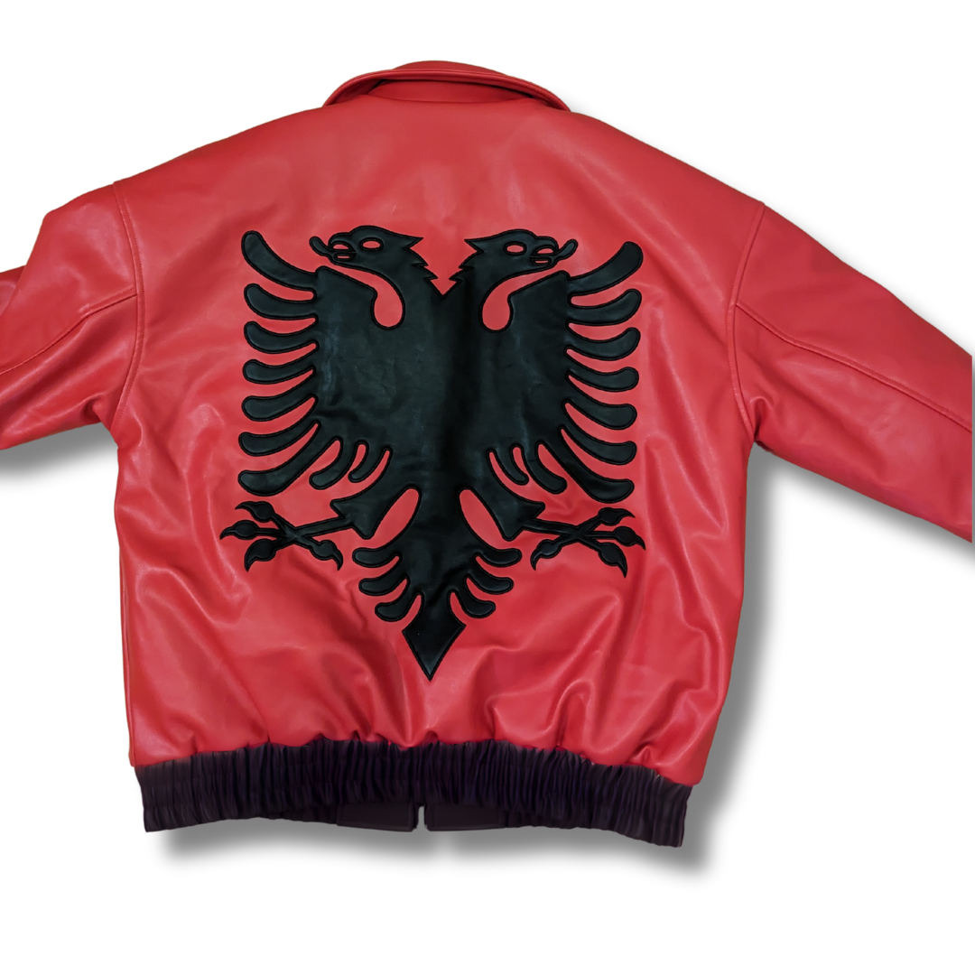 Genuine Leather Jacket - Albanian Eagle