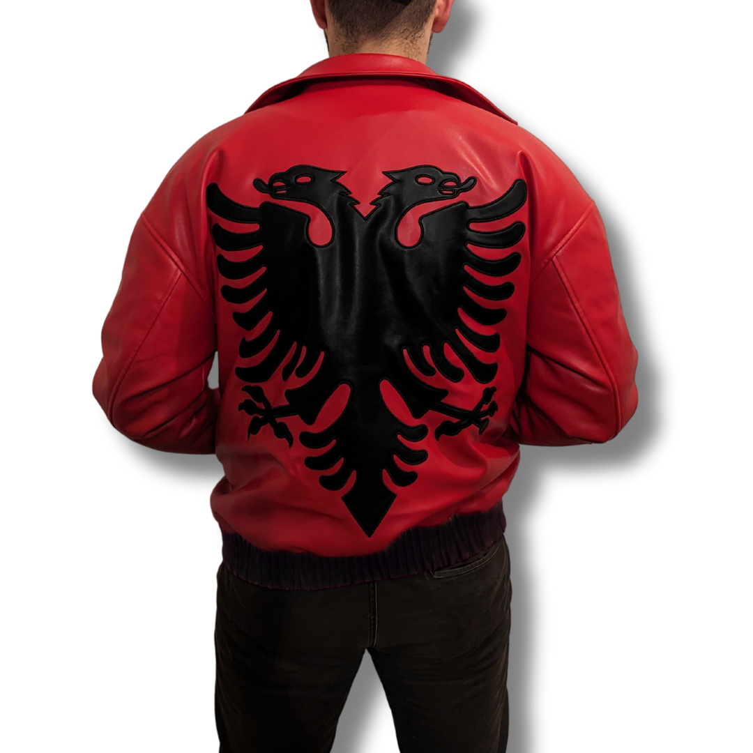 Genuine Leather Jacket - Albanian Eagle